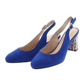 Sandales sur le poteau Sergio Leone 788 micro indigo bleu 3