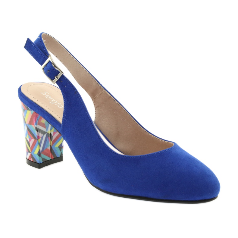 Sandales sur le poteau Sergio Leone 788 micro indigo bleu 1