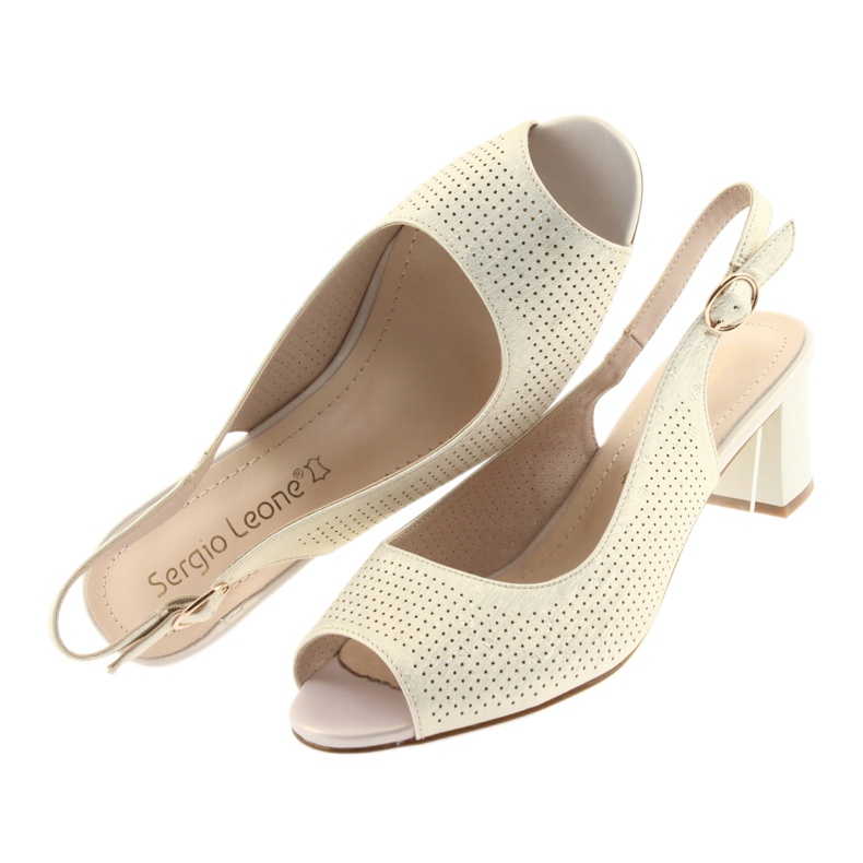 Sandales sur le poste de Sergio Leone 794 or doré 5