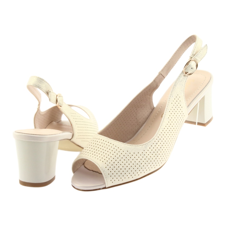 Sandales sur le poste de Sergio Leone 794 or doré 4