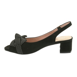 Sandales à nœud Filippo 788 noir / pois blanche le noir 2