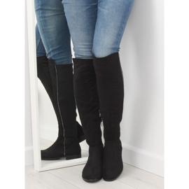 Bottes hautes élastiques cuisse noires 168-188 Black II-GAT 1