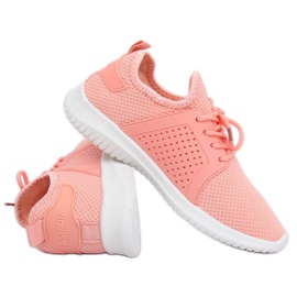 Rose 7758-Y Chaussures de sport roses 1
