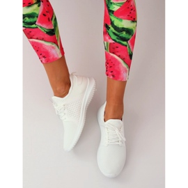 Chaussures de sport blanches 7758-Y Blanc 1