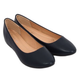 Ballerines compensées bleu marine 7849-P DK. Bleu 2