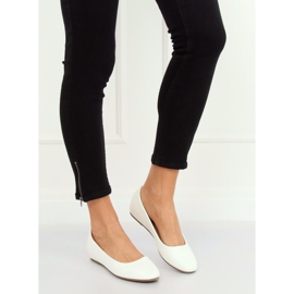 Ballerines compensées blanc 7849-P Blanc blanche 3