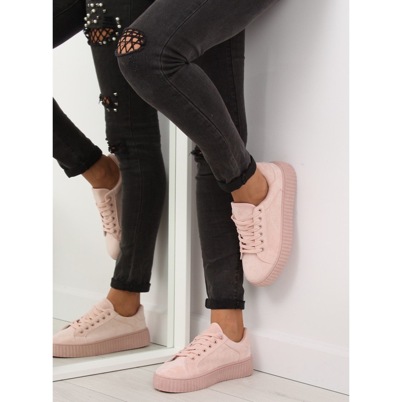 Sneakers à semelles hautes rose AX03 Pink II-GAT 2