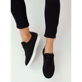 Baskets noires pour femmes noires 7062-Y Noir 1