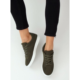 Baskets femme vertes 7062-Y DK.GREEN 2