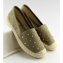 Espadrilles avec goujons vert 5481 Vert II-GAT 3