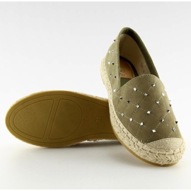 Espadrilles avec goujons vert 5481 Vert II-GAT 1
