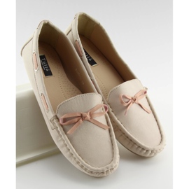 Mocassins classiques pour femmes beiges 3145 Beige II-GAT 1
