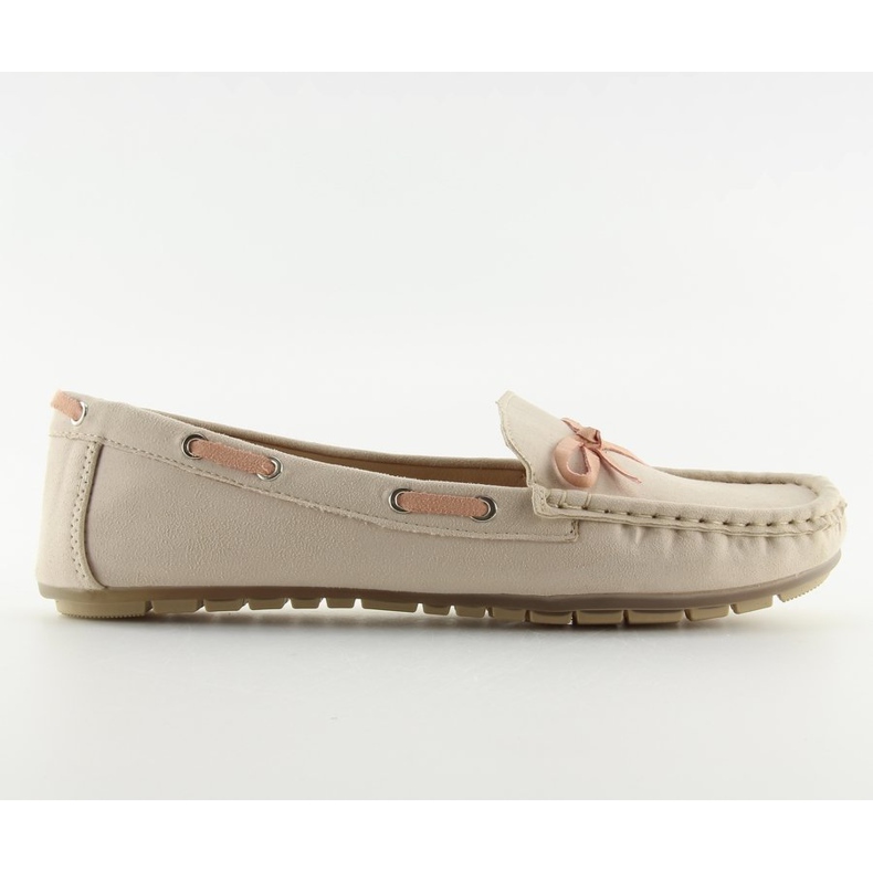 Mocassins classiques pour femmes beiges 3145 Beige II-GAT 2