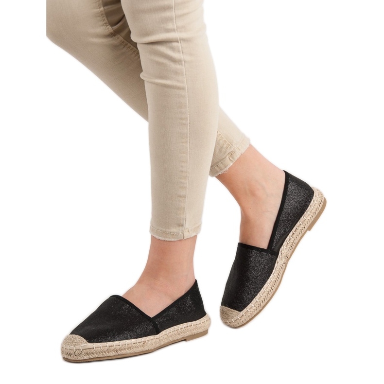 Anesia Paris Espadrilles décontractées le noir 1
