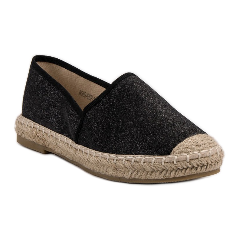 Anesia Paris Espadrilles décontractées le noir 2