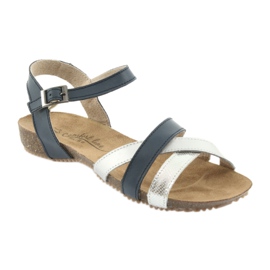 Sandales de sport marine / argent Filippo 245 gris bleu marin 1