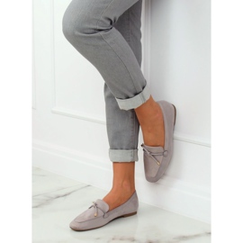 Gris Mocassins femme gris 7115-P Gris 2