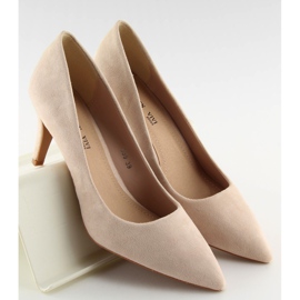 Escarpins sur un talon aiguille 539 Beige II-GAT 1