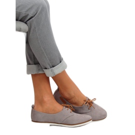 Gris Mocassins femme gris 6907-BL Gris 2