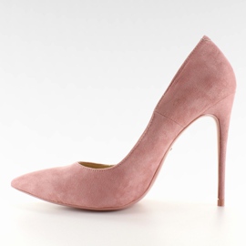 Talons hauts en daim classique 5005 Rose II-GAT 2