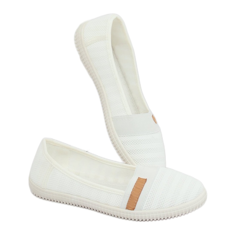 Ballerines blanches pour femmes XJ-2959 Blanc 1