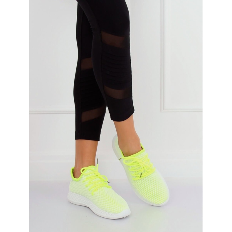 Jaune 7760-Y Vert chaussures de sport 2