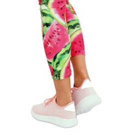 Rose 7760-Y Chaussures de sport roses 1