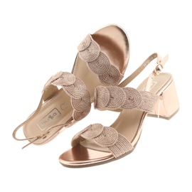 Sandales avec soutache en cordon doré Filippo 793 5