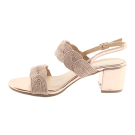 Sandales avec soutache en cordon doré Filippo 793 d'or 2