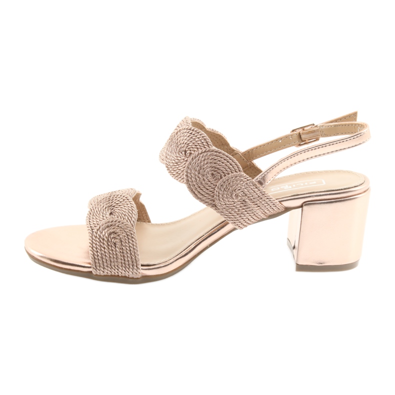 Sandales avec soutache en cordon doré Filippo 793 2