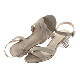 Sandale décorative talon Filippo 818 beige 5 Sandale décorative talon Filippo 818 beige 5