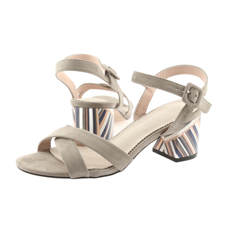 Sandale décorative talon Filippo 818 beige 4 Sandale décorative talon Filippo 818 beige 4