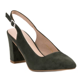 Escarpins en daim VINCEZA vert 2
