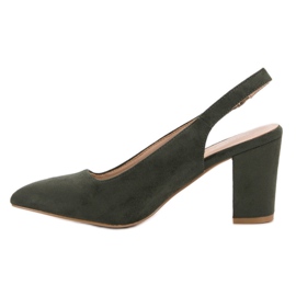 Escarpins en daim VINCEZA vert 3
