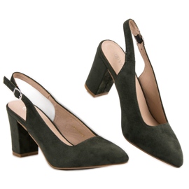 Escarpins en daim VINCEZA vert 5