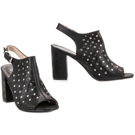 Sandales VINCEZA à jets le noir 2 Sandales VINCEZA à jets le noir 2