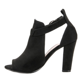 Queen Vivi Chaussures en daim sur un bar le noir 3