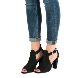 Queen Vivi Chaussures en daim sur un bar le noir 6
