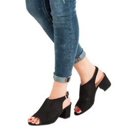 Sandales fermées décontractées noir 1