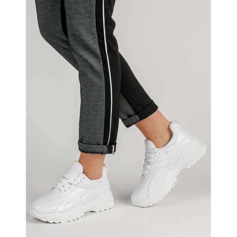 Baskets à enfiler blanc 2