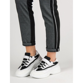 Baskets à la mode BLANC ET NOIR blanche le noir 3