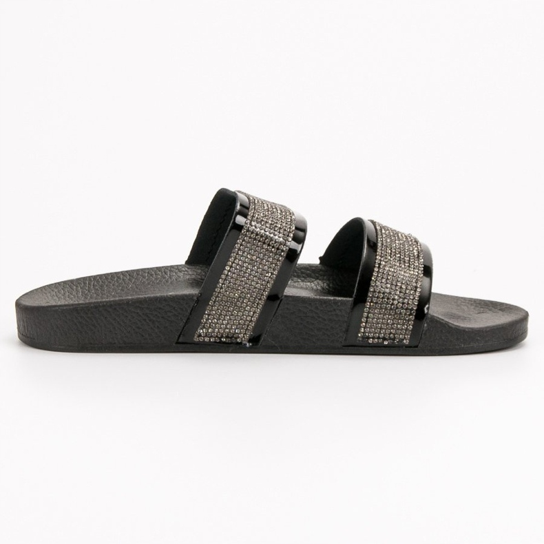 Seastar Chaussons Noirs Avec Cristaux 1