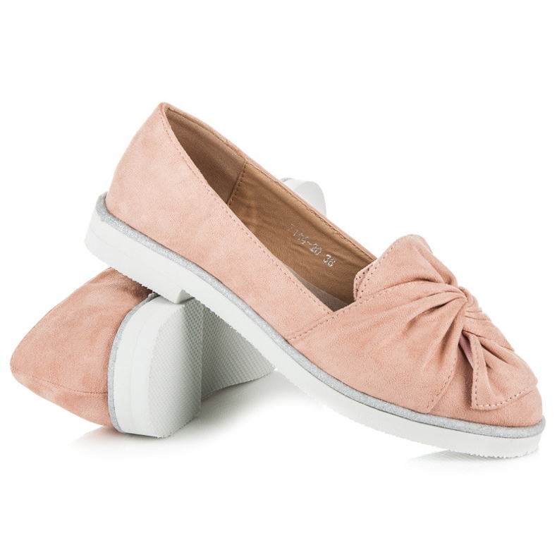 Vices Chaussures en daim avec décorations scintillantes rose 1