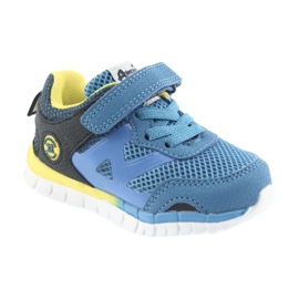 Chaussures de sport American Club ES35 bleues jaune bleu marine 4