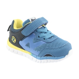 Chaussures de sport American Club ES35 bleues jaune bleu marine 2
