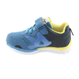Chaussures de sport American Club ES35 bleues jaune bleu marin 6 Chaussures de sport American Club ES35 bleues jaune bleu marin 6