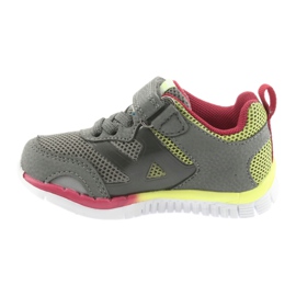 American Club ES35 chaussures de sport grises jaune rouge 2