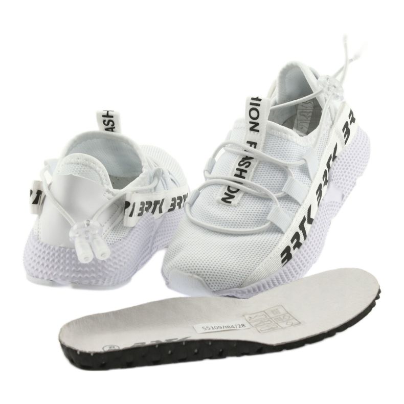Chaussures de sport Bartek blanches 55109 semelle intérieure en cuir 4 Chaussures de sport Bartek blanches 55109 semelle intérieure en cuir 4