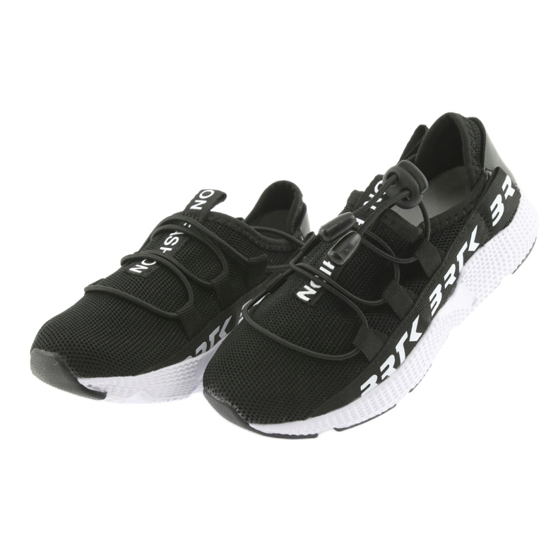Bartek chaussures de sport noires 55109 semelle intérieure cuir blanc 3