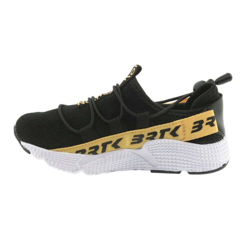 Bartek chaussures de sport noires 55109 semelle intérieure cuir le noir jaune 2